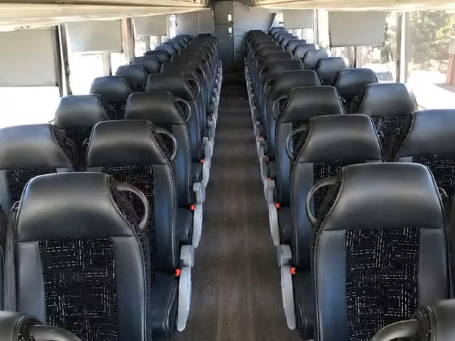 claremont charter bus interior